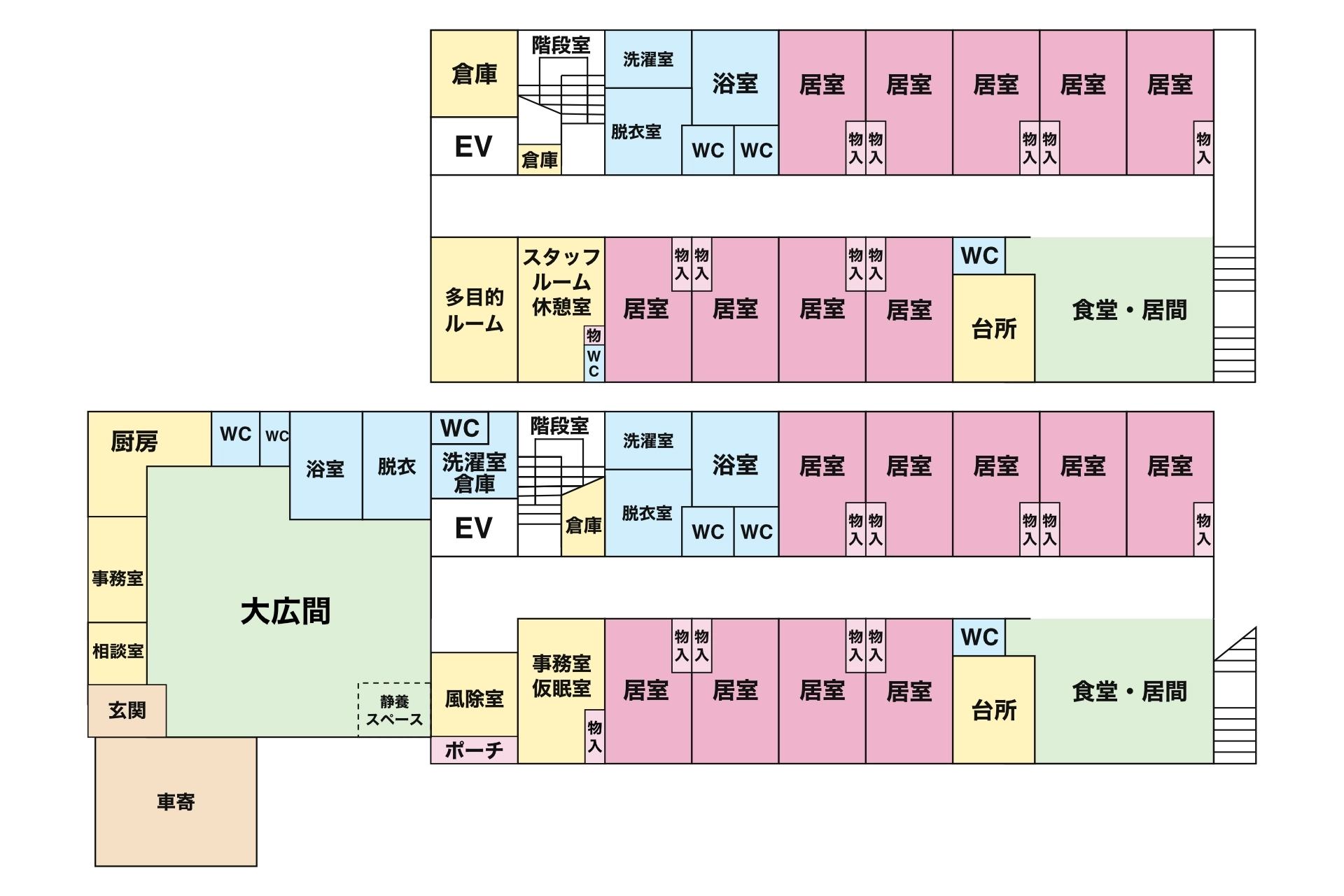 さくらの里の平面図